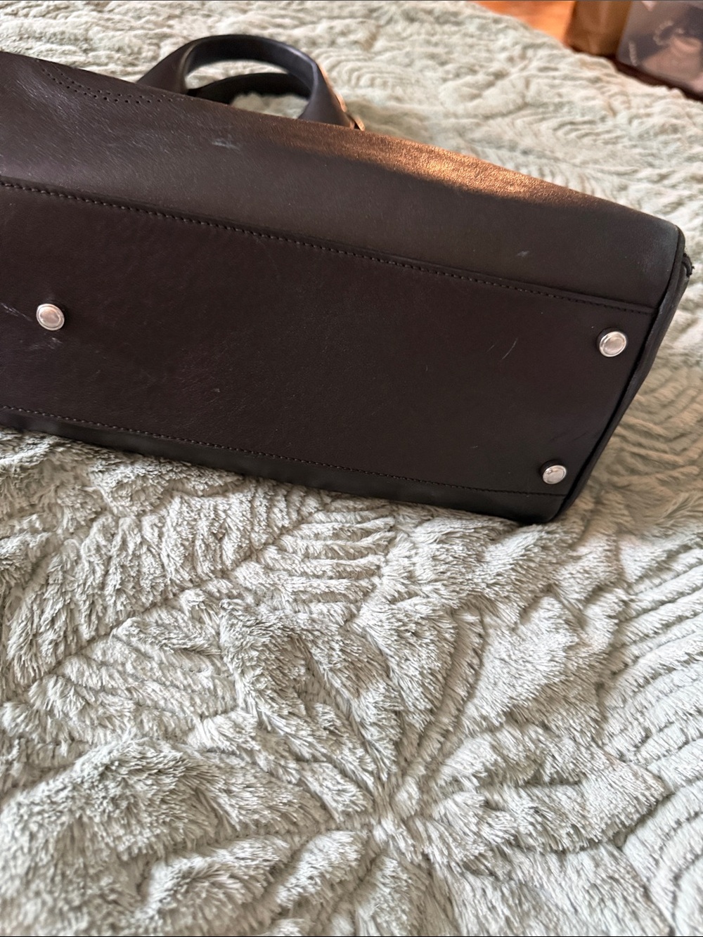 Cartier Dark Black Leather Shoulder Bag - Picture 5 of 14